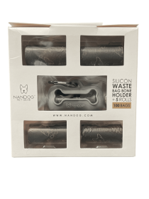 NANDOG Silicon Waste Bag Bone Holder Kit +5 Rolls