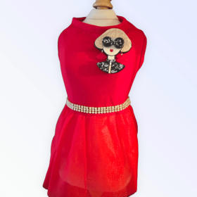 Ms. Fashion Red Party Dog Dress (size: X Large)